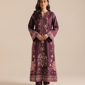Premium Dhanak Winter Collection 2026-27 – Elegant Embroidered Suit