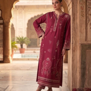 Premium Dhanak Winter Collection Elegant Embroidered Suit
