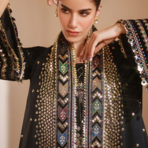 Dhanak Embroidered Luxury Unstitched 3-Piece Suit
