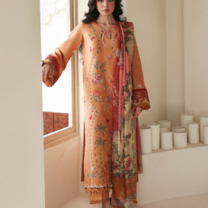 Premium Dhanak 3PC Embroidered Suit